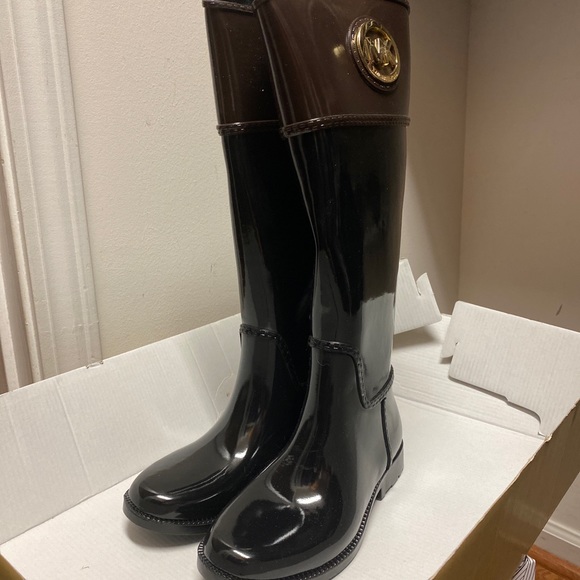 Michael Kors Two Tone Women Rainboots Sz 6 - Picture 4 of 4